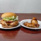 Best BBQ Chicken Burger + Roast Wing + Soda 板烧鸡腿堡+烤翅+汽水 in Queens, NY