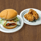 Best Shrimp Burger + Spicy Wing + Soda 田园脆虾堡+辣翅+汽水 in Queens, NY